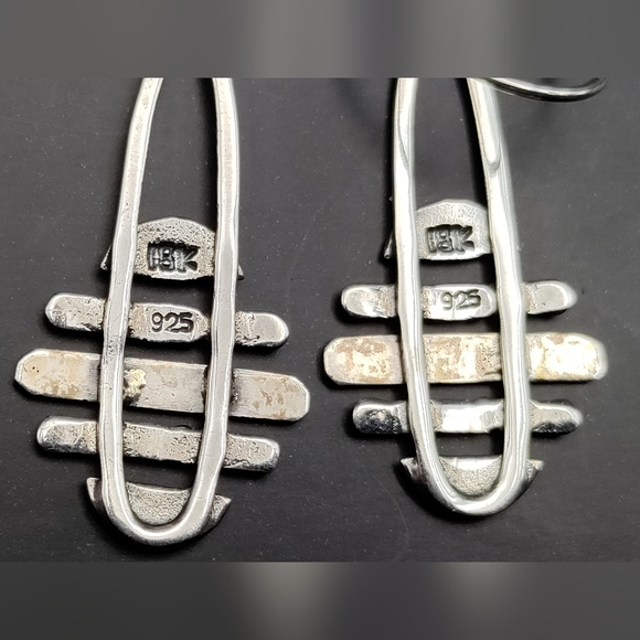 NOVICA 18K Gold and Sterling Silver Earrings. small and dainty for everyday wear - Picture 2 of 4